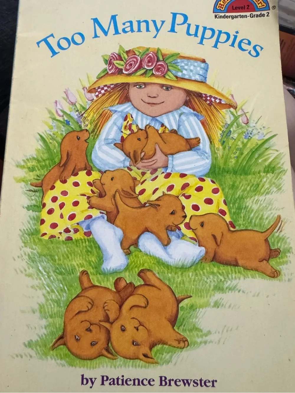 BUNDLE of 2- Scholastic Yellow Hat & Polka-Dot Dress Puppy Picture Book